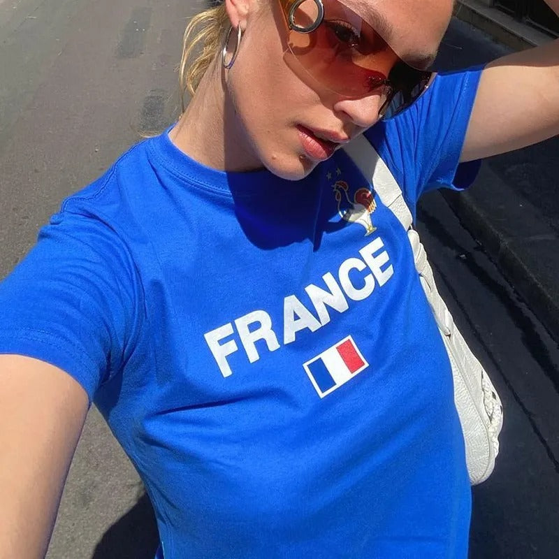 Crop-Top France (Bleue)