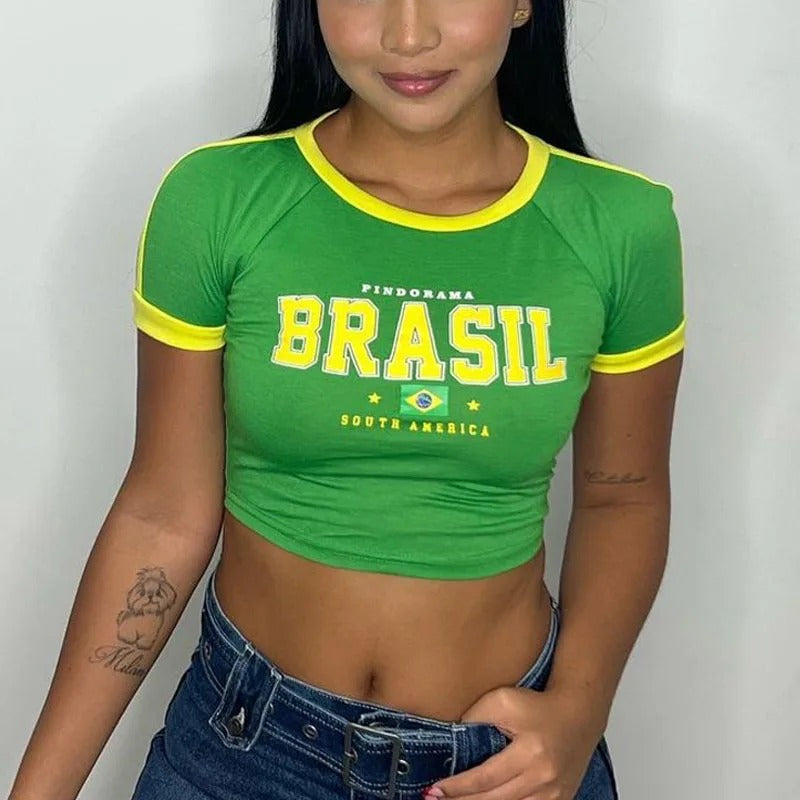 Crop-Top Brasil (Green)